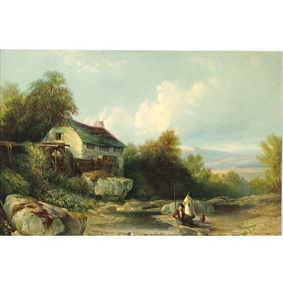 Vintage Calendar Print "The Rustic Mill" 6x8 - Picture 1 of 1